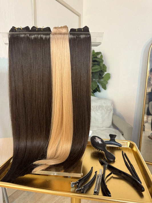 24” Sew in blondes/highlights