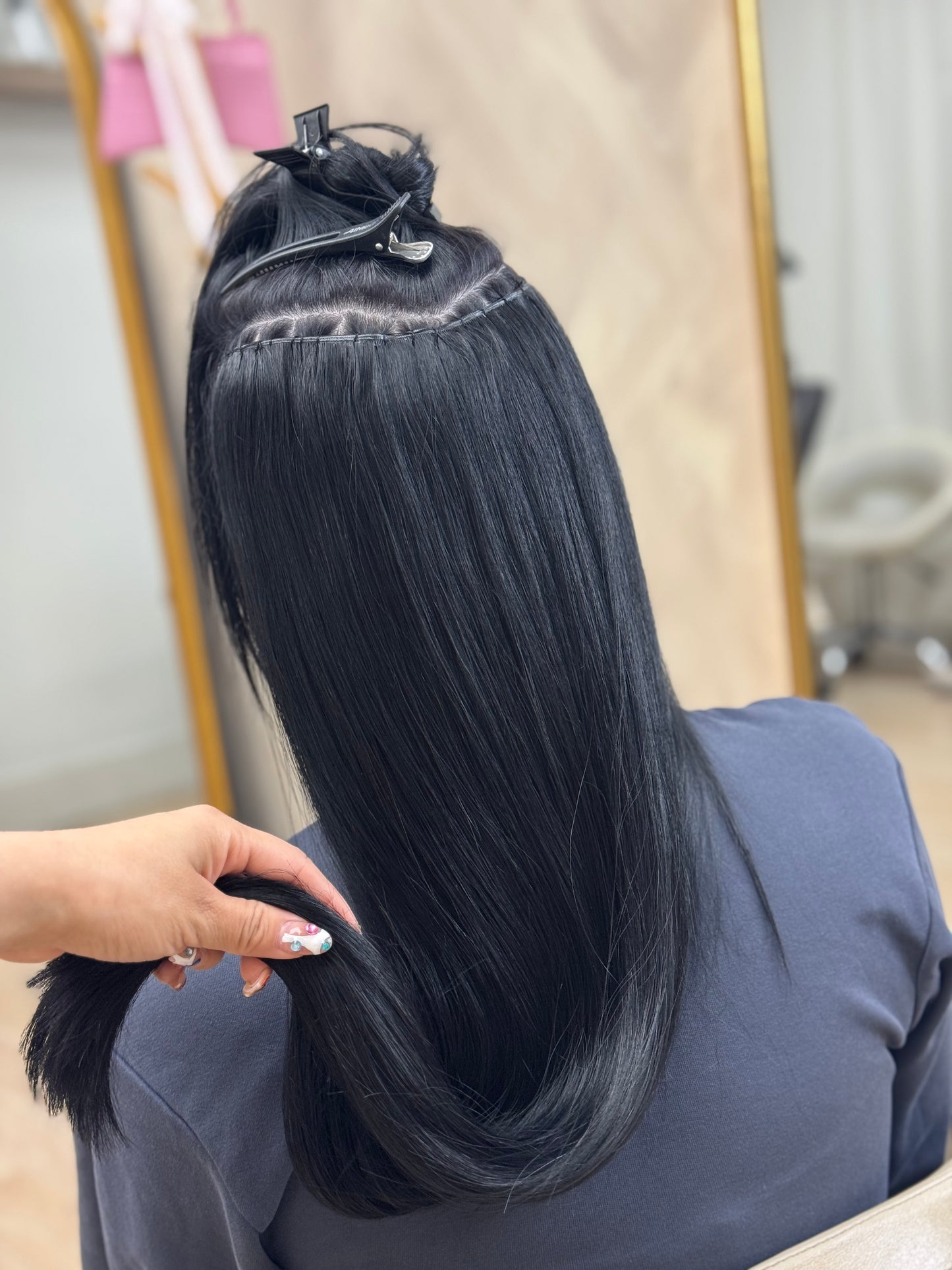 24” Sew in Solid Colors (Black/Brown)