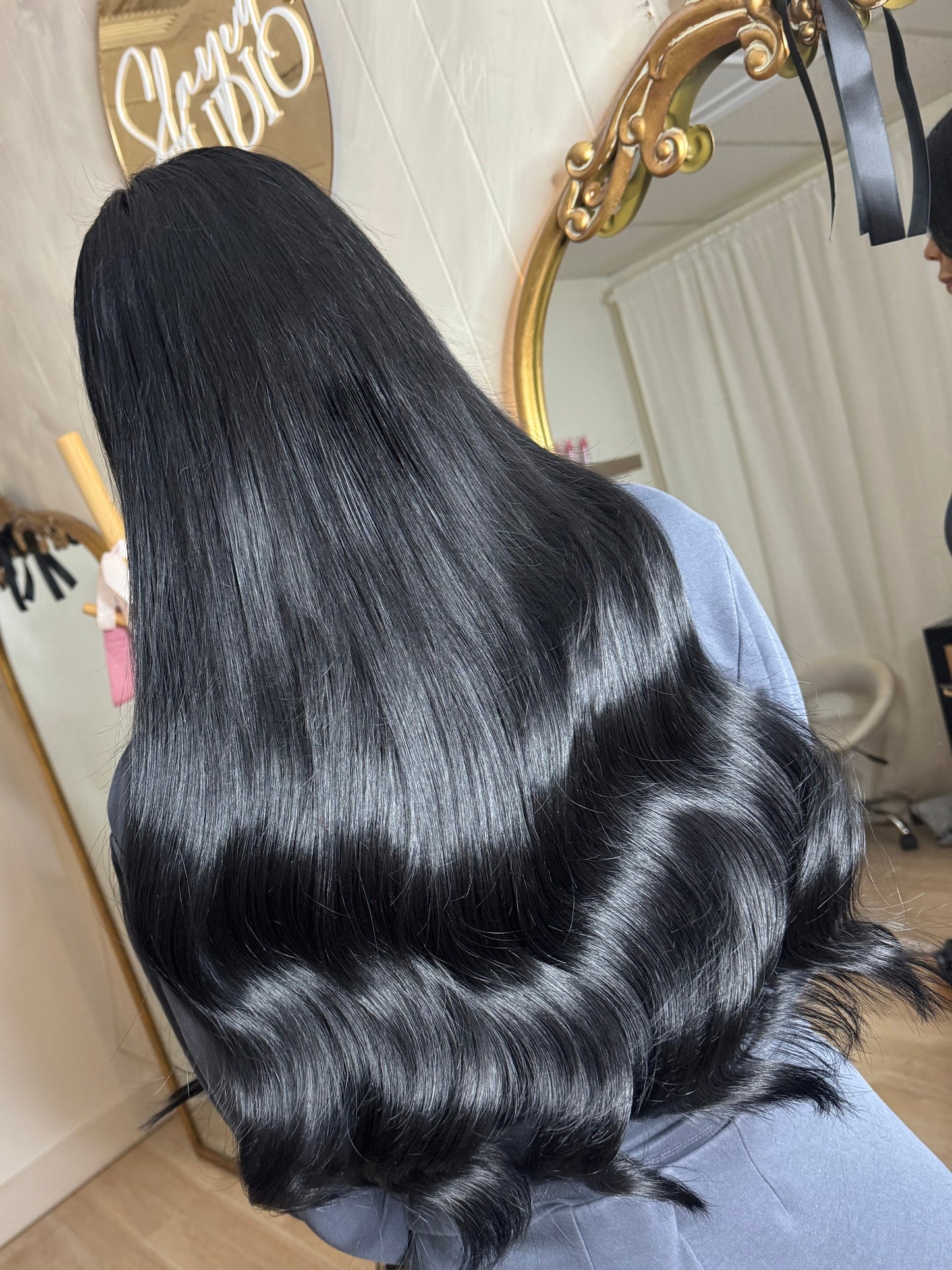 24” Sew in Solid Colors (Black/Brown)
