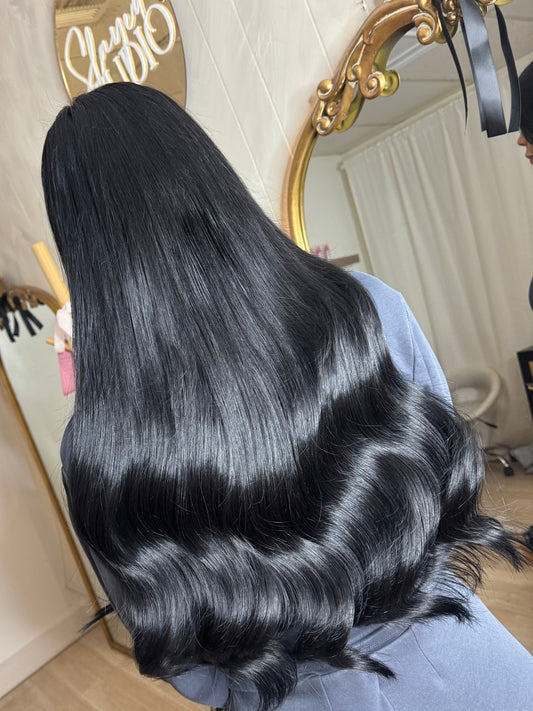 24” Sew in Solid Colors (Black/Brown)