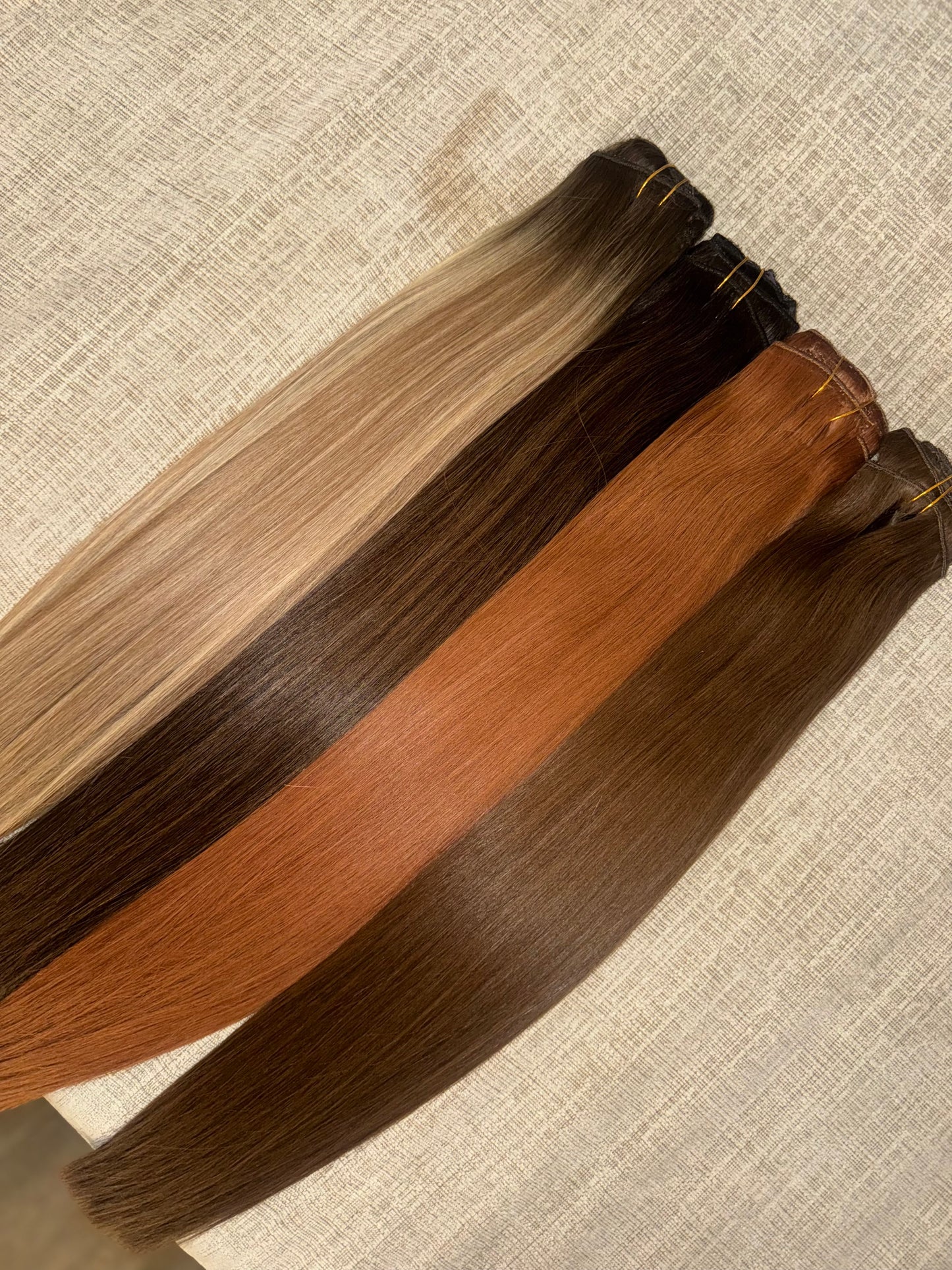 22” CLIP IN ROOTED WALNUT-SANDIE LIGHT