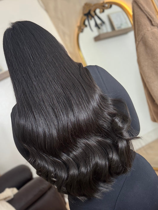 24” Hair Extensions Solid Colors (Black/Brown)