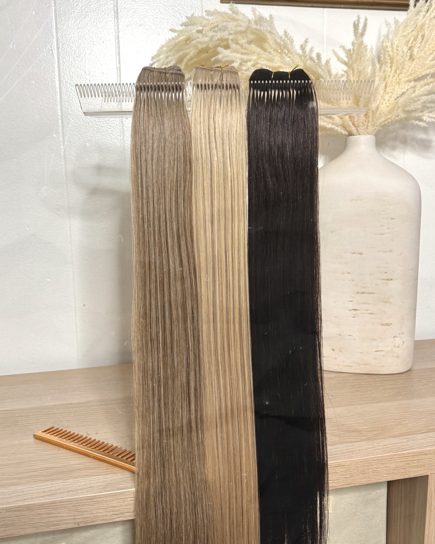 22” 150 grs. Solid Dark Microweft
