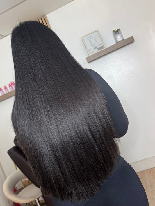 24” Hair Extensions Solid Colors (Black/Brown)